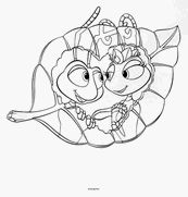 coloriage 1001 pattes coeur de princesse